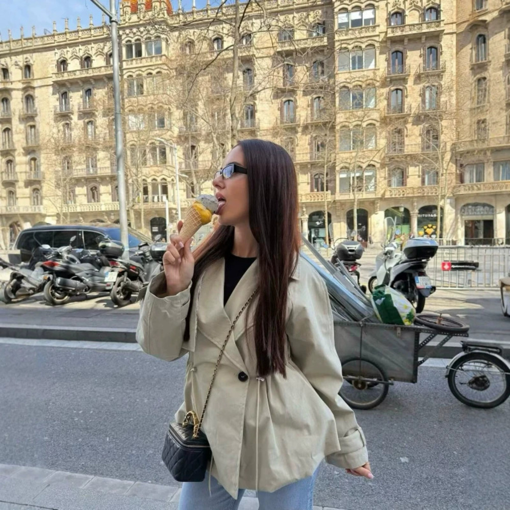 ZARA Stylish Elegant Adjustable Waist Trench Coat